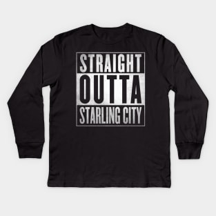 Straight Outta Starling City Kids Long Sleeve T-Shirt